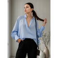 Blusa Mujer Amplia Fiesta Oficina Elegante Casual
