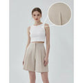 Bermuda Sastrera Pantalon Corto Ailin Short Mujer De Vestir