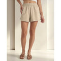 Short Sastrero Lolita Chic Mujer Lino Con Elastico