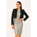 Blazer Lior Chic Saco Corto Forrado Elegante Fiesta Mujer