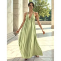 Vestido Largo Lino Premium July Amplio Apto Embarazada Mujer
