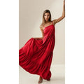 Vestido Largo Sevilla Sol Volado Amplio Apto Embarazada