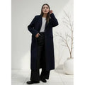 Tapado Premium Forrado Paño Darsy Mujer Largo Maxi Elegante