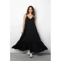 Vestido Largo Luana Lino Premium Solero Bretel Regulable