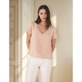 Blusa Mujer Cielos De Chic De Vestir Voile Con Broderi