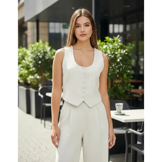 Traje Sastrero Elegante Chaleco Forrado + Bermuda