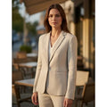Blazer Sastrero Lino Forrado Mujer Aitana Chic Arma Tu Traje