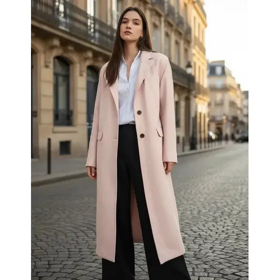 Tapado Largo Maxi Forrado Mujer Saco Sastre Premium Esparta