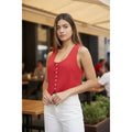Chaleco Sastrero Premium Forrado Alfonsina Moda Mujer