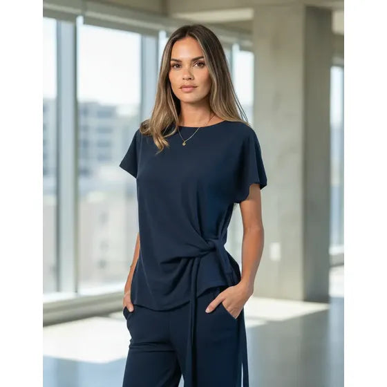 Remera Stella Lazo Cintura Lanilla Mujer Moda Otoño Invierno